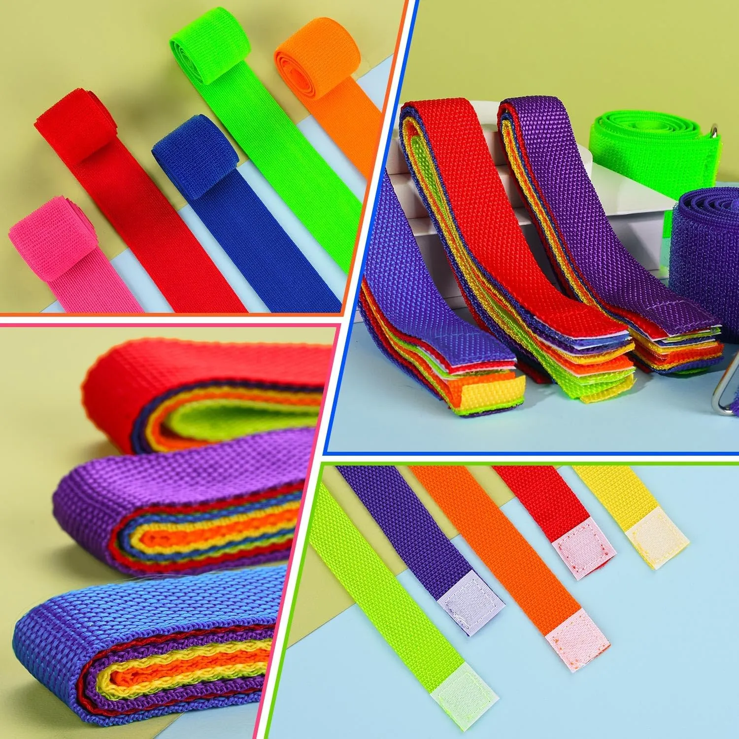 10 Pcs Catch Tail Game Belt, Field Day Games for Adults, Stretchable Catching Training Equipment for Family Outdoor Picnic Carnival Games Activities