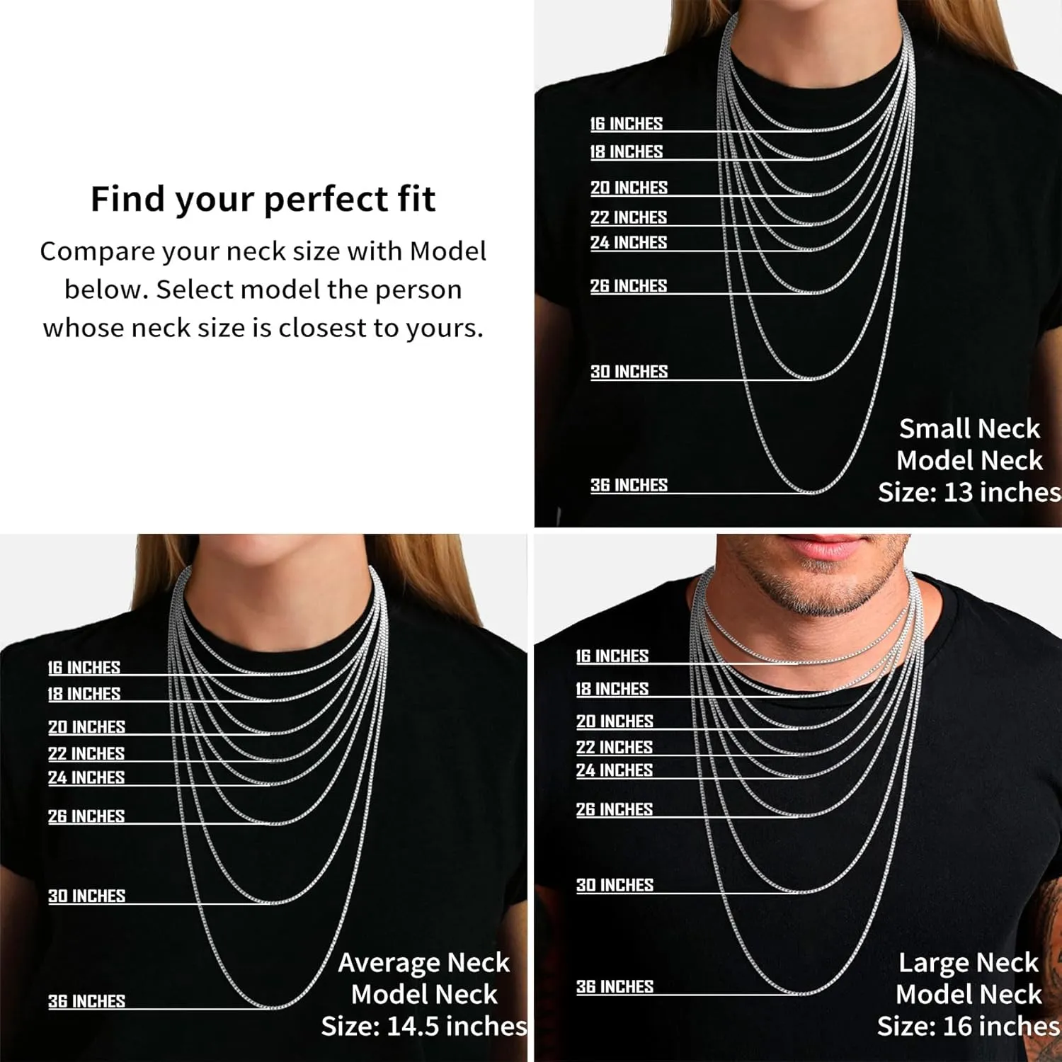 ASHINE 925 Sterling Silver 1mm & 0.8 Italian Box Chain Necklace 16" - 30" with Silver Polishing Cloth/Dainty & Sturdy Necklace for Women Available in 15 Lengths