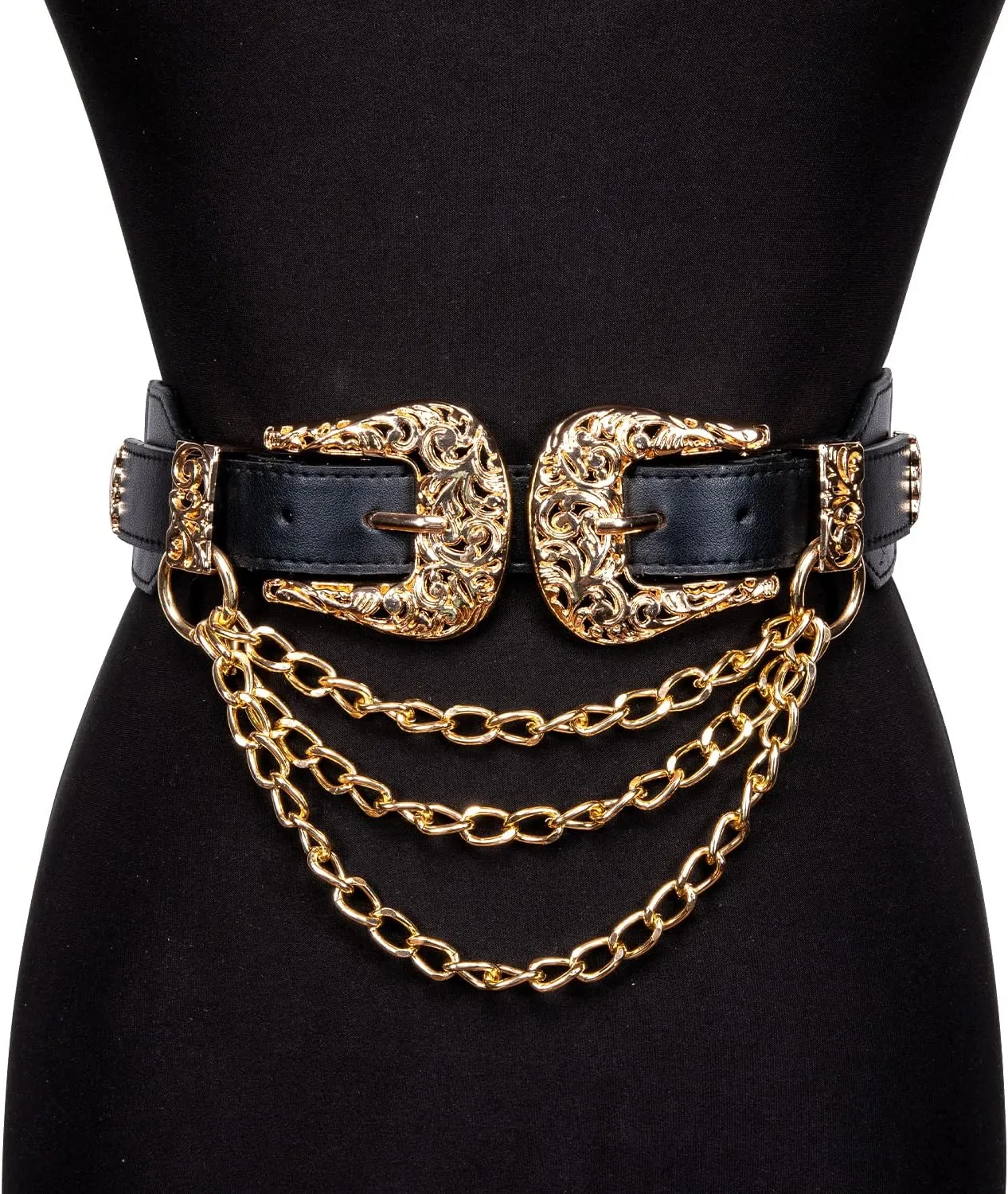 Barry.Wang 2pcs Pearl Belts Gift for Women Wedding Sash Belt for Dress Crystal Rhinestone Off White Waist Chain 95cm