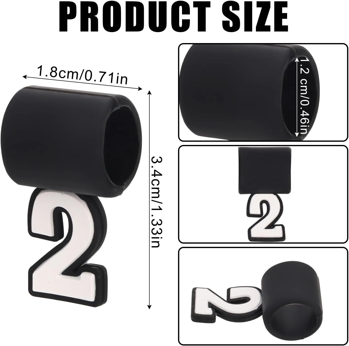 Baseball Number Pendant, Silicone Number 0-9 Pendant for Sports Fan Baseball Necklace Silicone Number Pendant Recommended for Three Braided Rope Tornado Necklace