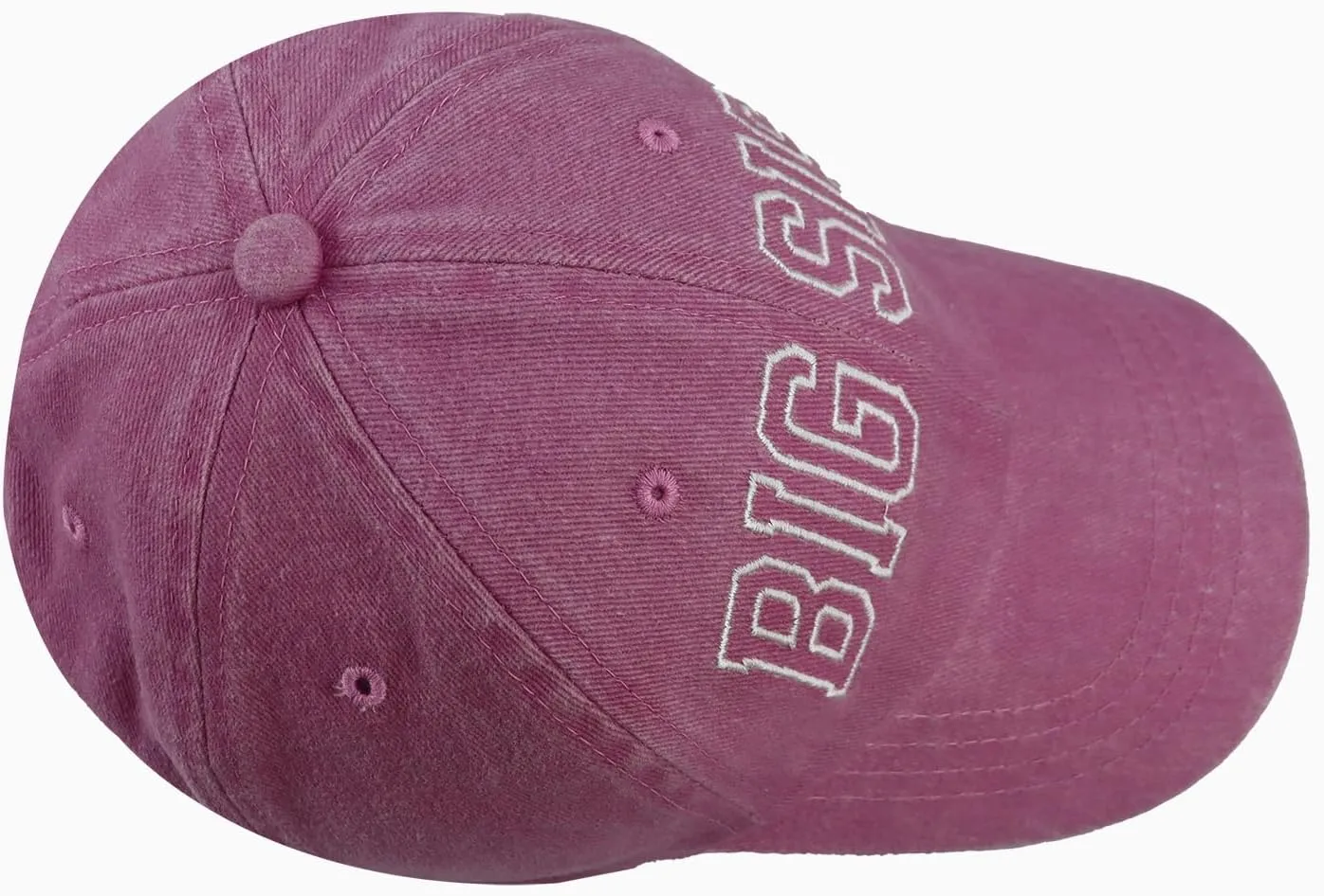 Big Sis Hats for Girls, Funny Adjustable Cotton Embroidered Kids Baseball Cap