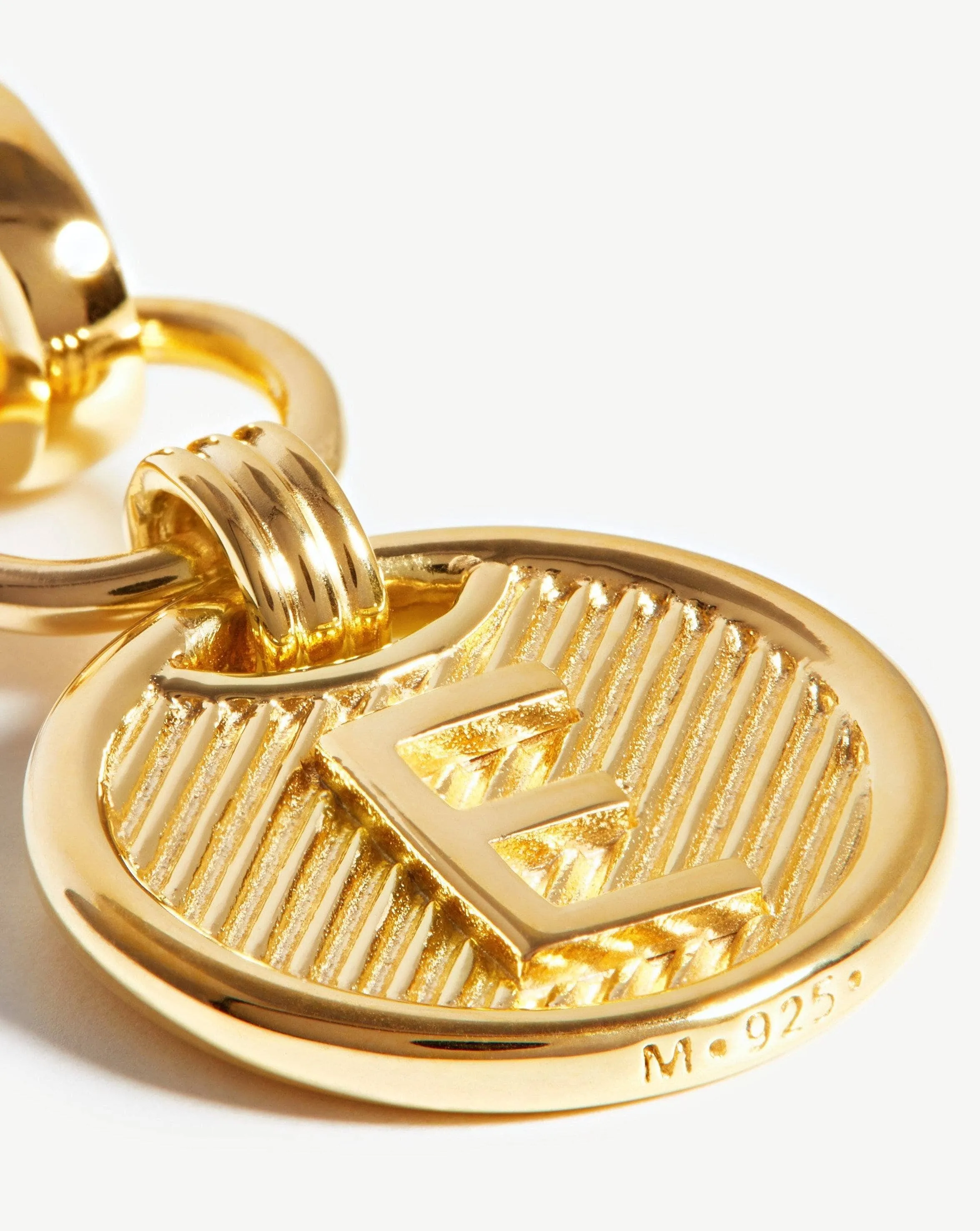 Clip-On Initial Pendant - Initial E