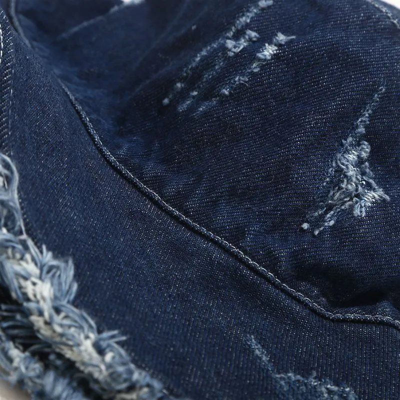 Distressed Denim Bucket Hat