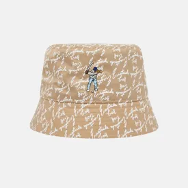 Eastside Golf Pale Khaki Script Bucket Hat