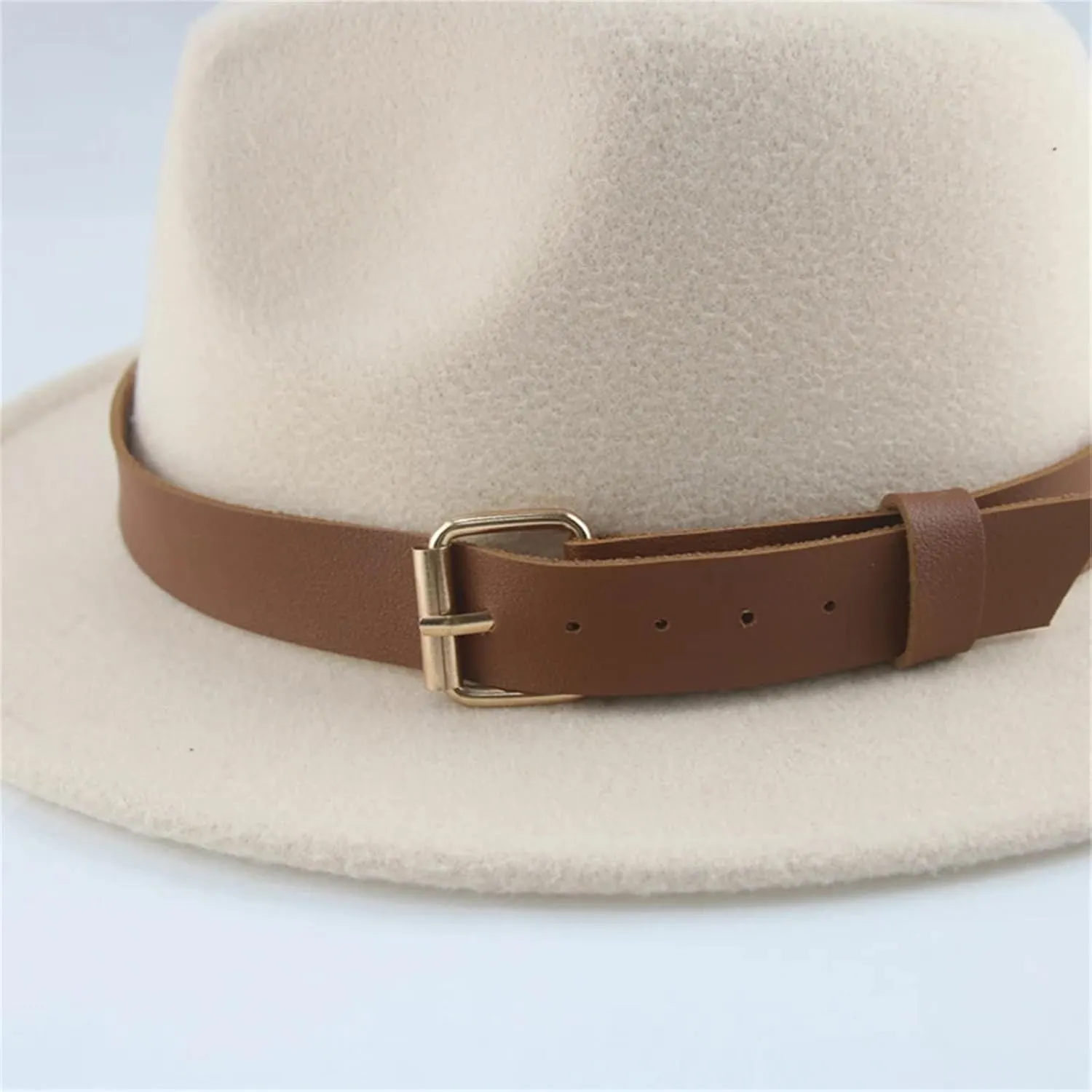 Fedoras Hats for Women Men British Top Hats Kids Child Solid Belt Casual Band Panama Khaki Hat