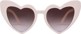 GIFIORE Heart Sunglasses Vintage Retro Oversized Heart Shaped Cat Eye Sun Glasses