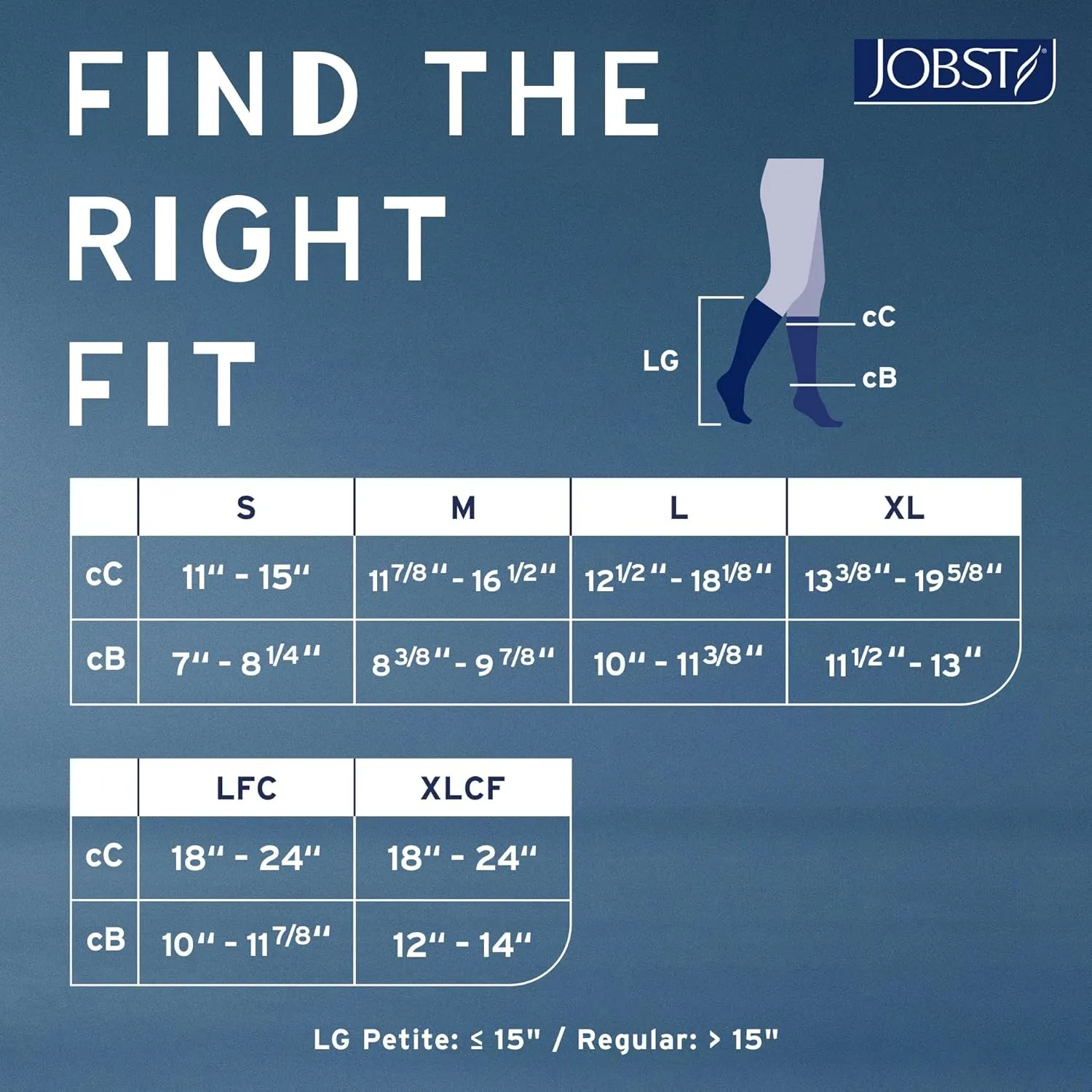 JOBST Relief 15-20 mmHg Compression Stockings, Knee High, Closed Toe | Compression Socks for Women/ Men for Tired, Aching or Swollen Legs