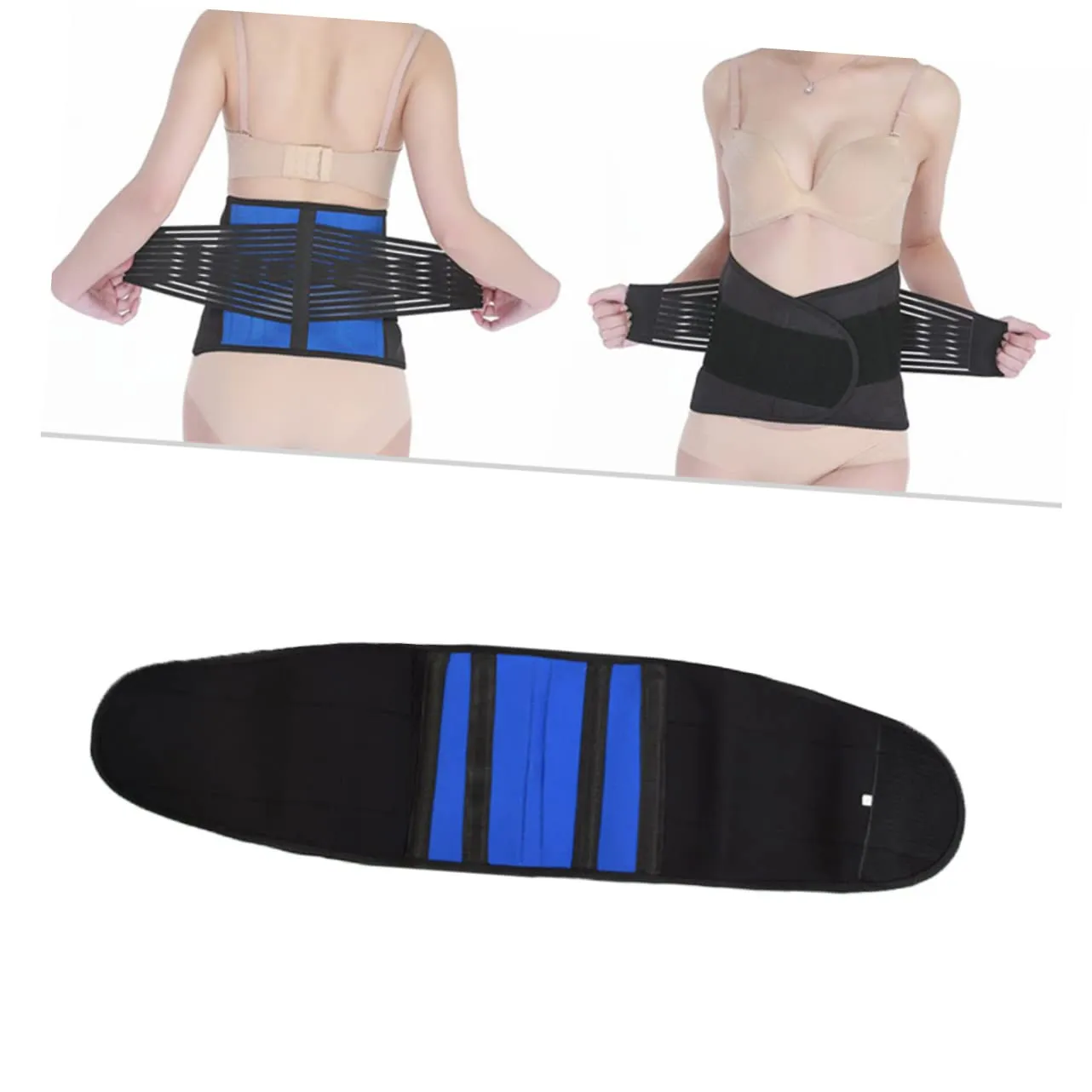Lumbar Brace for Men Women High Sports Waist Support for Back Adjustable Breathable Mesh Waist Trainer