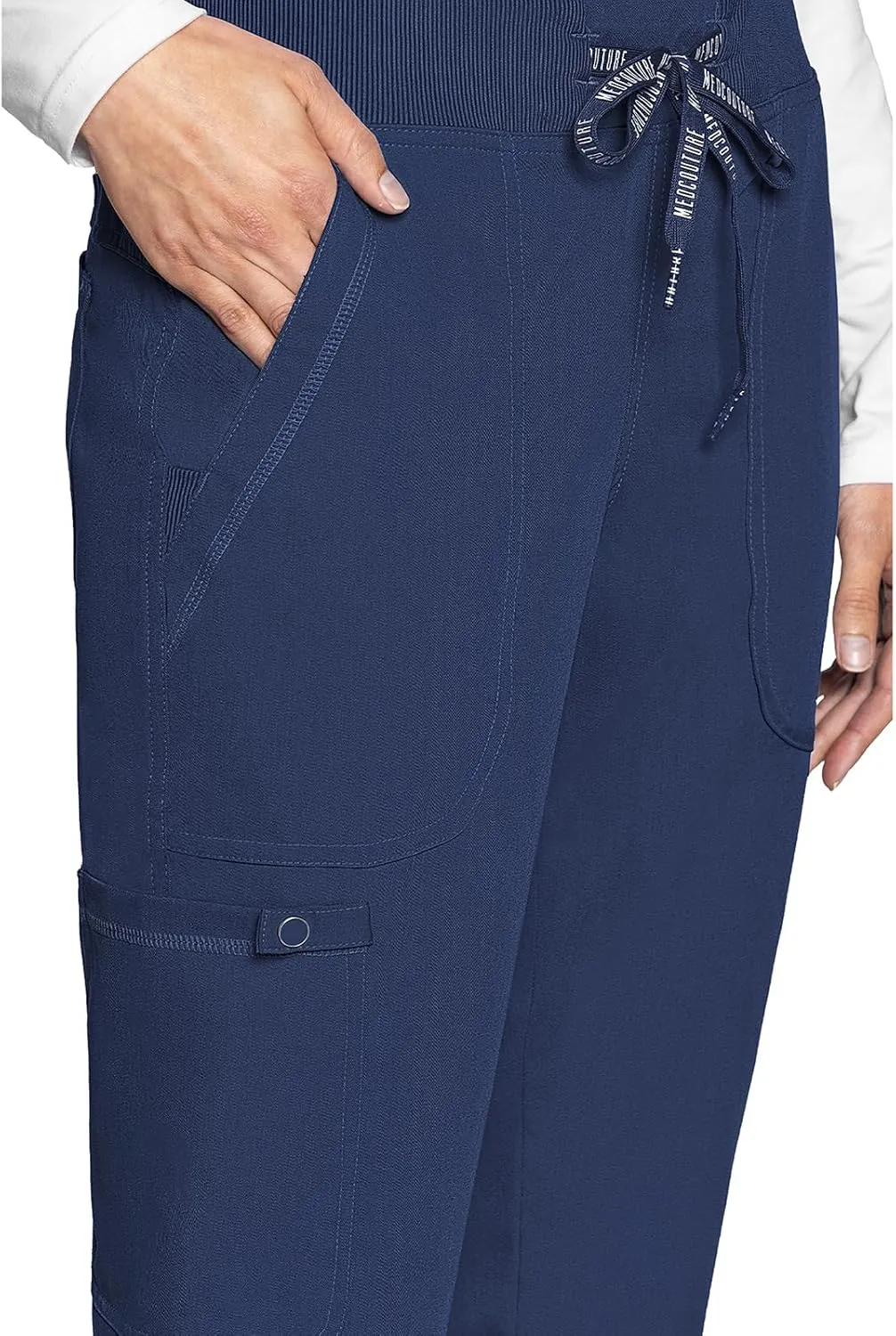 Med Couture Scrub Pants for Women Jogger Pant with 5 Pockets, Lightweight, Ultra Soft, 2-Way Stretch Fabric - MC7710