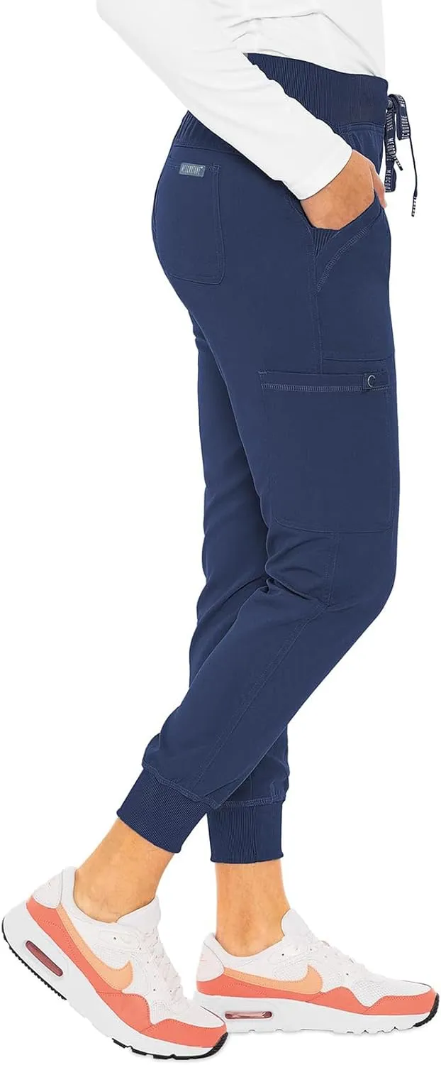 Med Couture Scrub Pants for Women Jogger Pant with 5 Pockets, Lightweight, Ultra Soft, 2-Way Stretch Fabric - MC7710