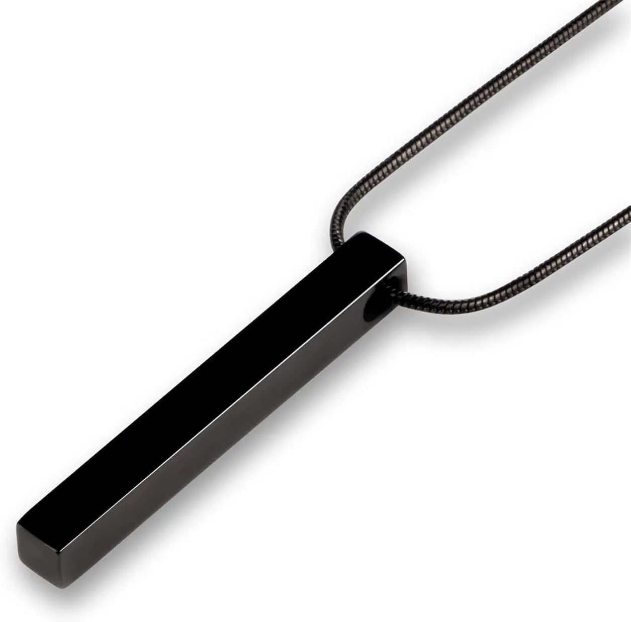 necklace for men,Men's Simple Plain Rectangular Design Pendant Necklace, Stainless Steel All-match Jewelry For Party, Club, Fashion Accessories Choker