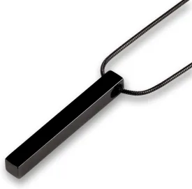 necklace for men,Men's Simple Plain Rectangular Design Pendant Necklace, Stainless Steel All-match Jewelry For Party, Club, Fashion Accessories Choker