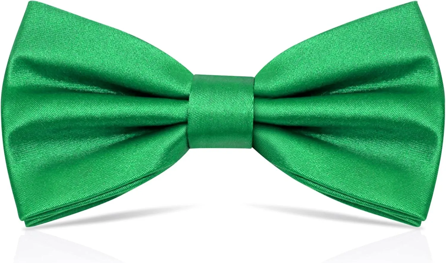 PAFUWEI Men's Pre-Tied Bow Tie, Tux Bowtie Solid Color Neck Bow Ties Adjustable Length Formal Satin Bow Tie for Wedding Party