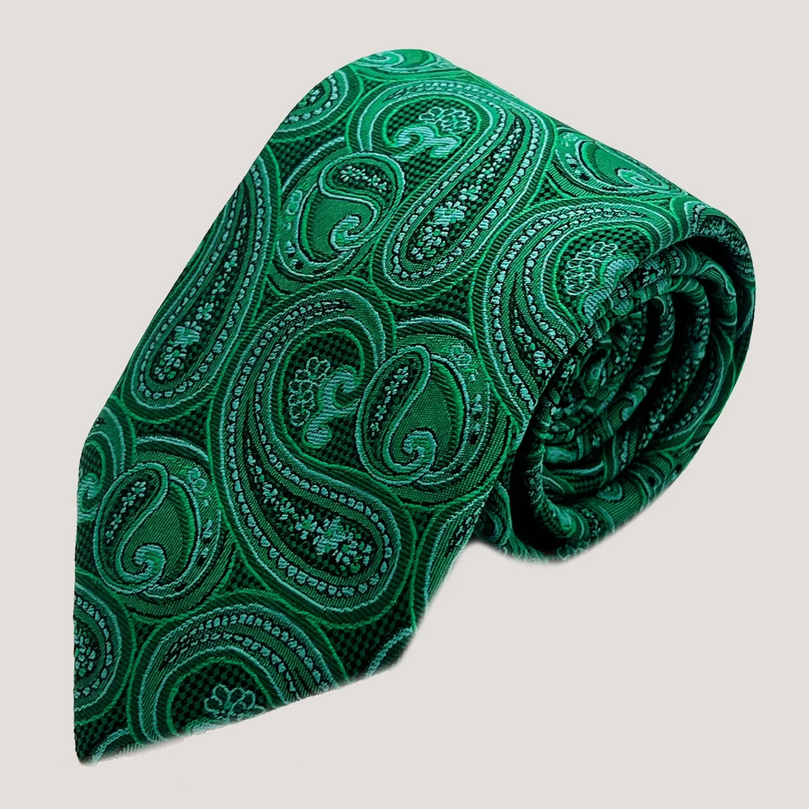 Paisley Panache Tie & Pocket Square 100% Silk for Men