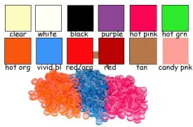 PawMarks Latex Bands 5/16" Medium Weight Top Knot Bands