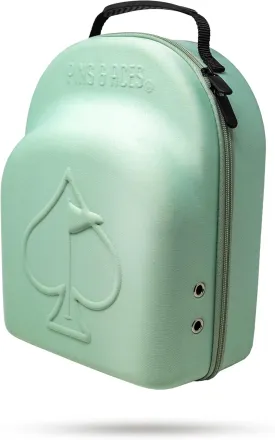 Pins & Aces Hat Caddie - Premium Travel Case - Hard Shell, Holds 6 Hats - Ventilation, Easy Grab Handle