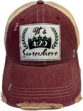 Popfizzy Funny Vintage Trucker Hats for Women and Men, Adult Humor Caps, Unisex Distressed Baseball Caps, Adjustable Snapback