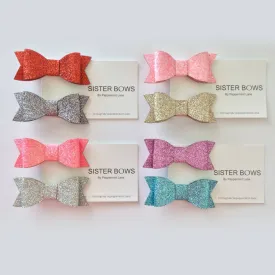 Sister Bows Assorted Glitter Bow Hair Clip