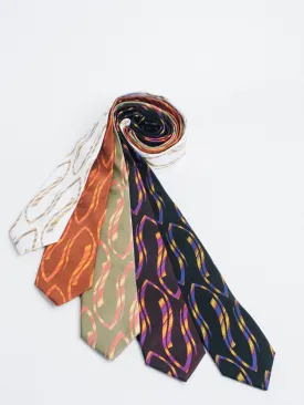 Steven Land | 100% Silk | Retro Tie & Pocket Square