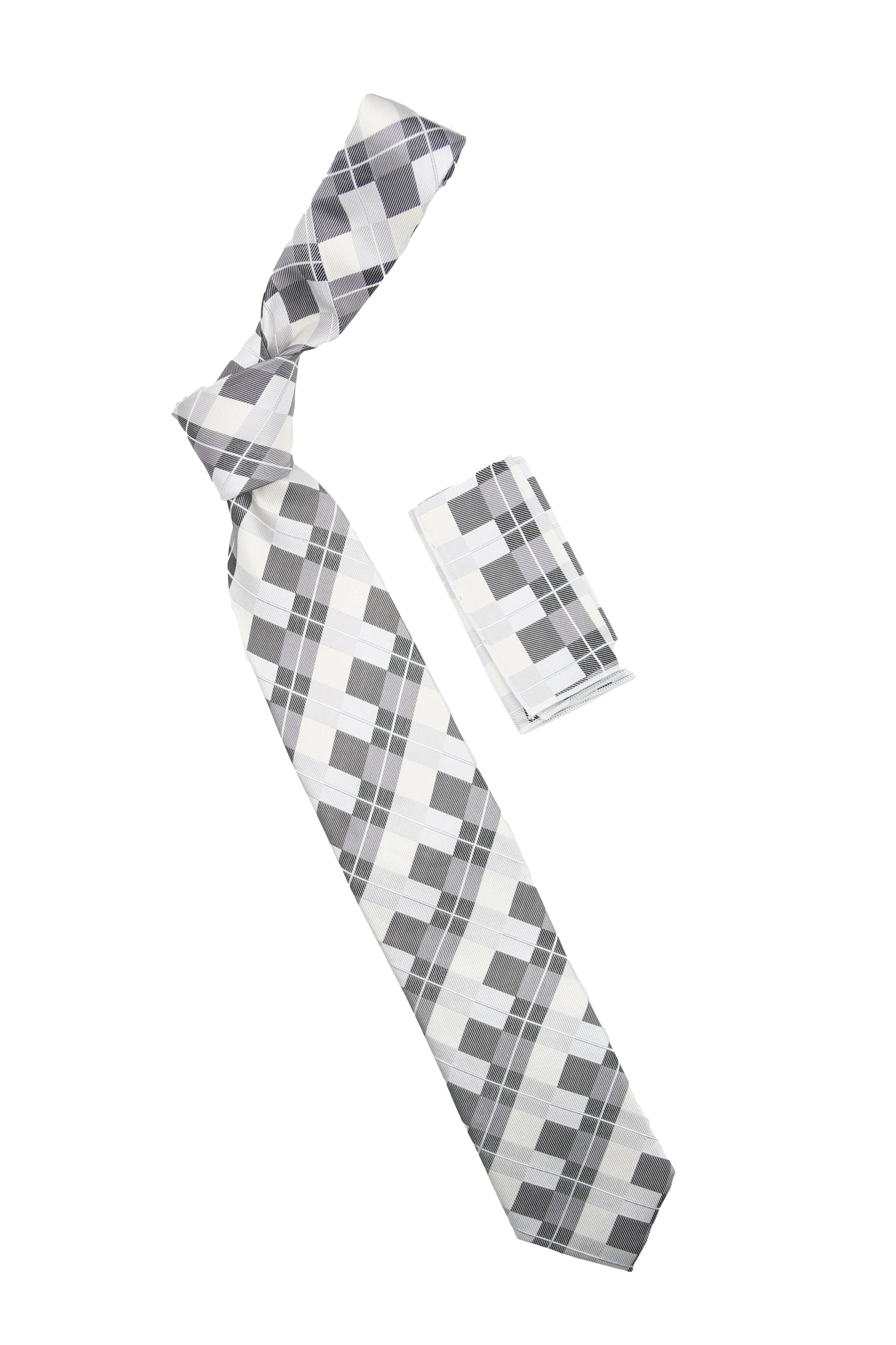 Steven Land | Metro Plaid Tie   Pocket Square