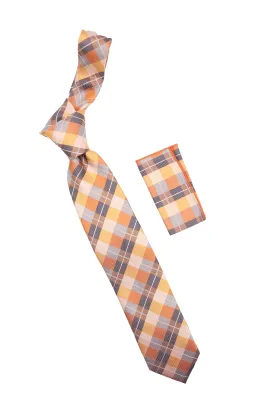Steven Land | Metro Plaid Tie   Pocket Square