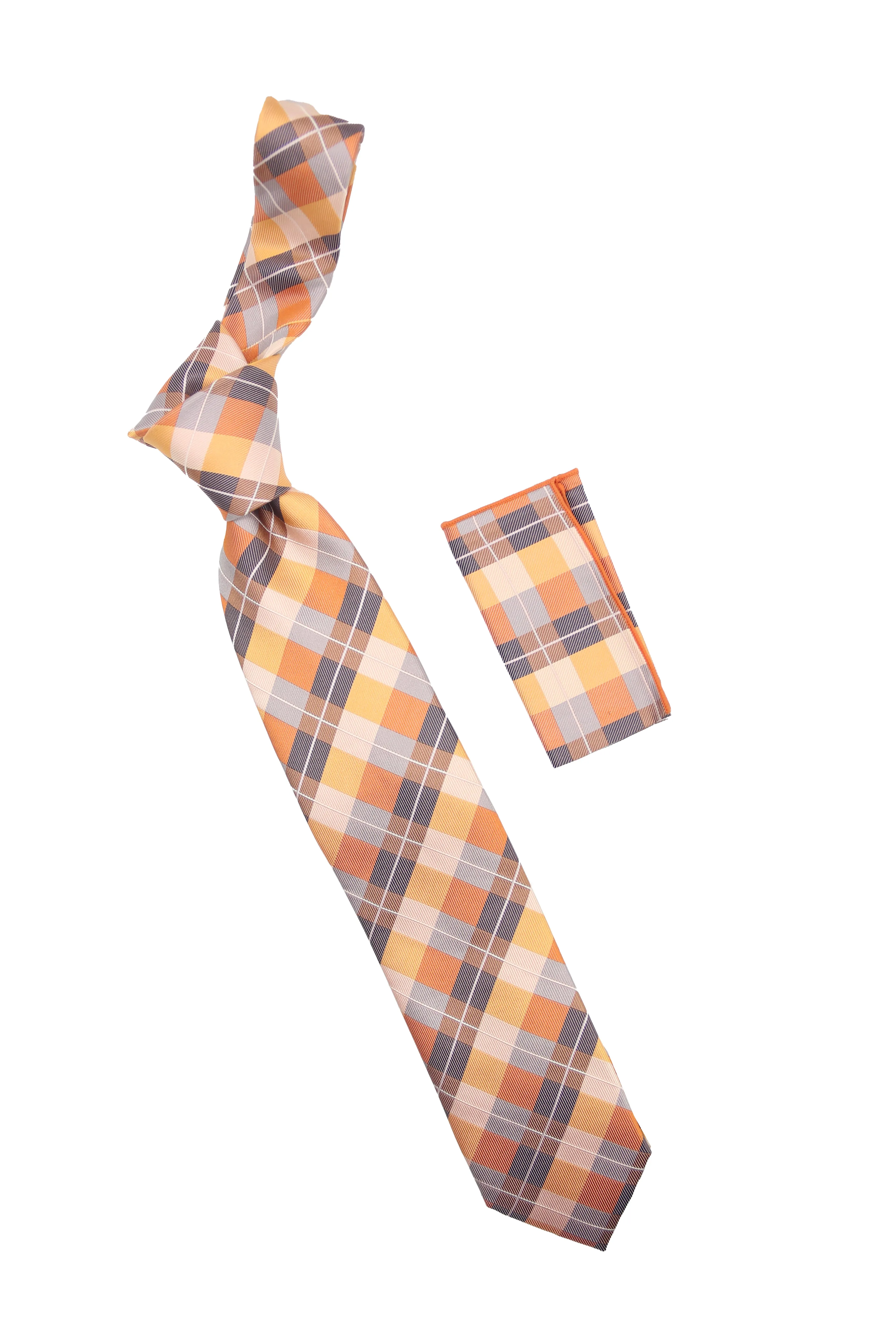Steven Land | Metro Plaid Tie   Pocket Square