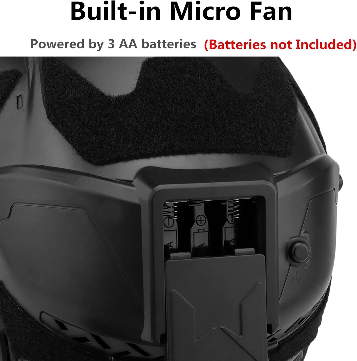 Tactical Airsoft Helmet, High-end Paintball Full Face Mask Helmet (Built-in HD Headset and Anti-Fog Fan, Options) for Outdoor CS Games