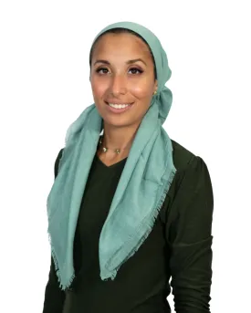 Tie Ur Knot Mint Solid Square
