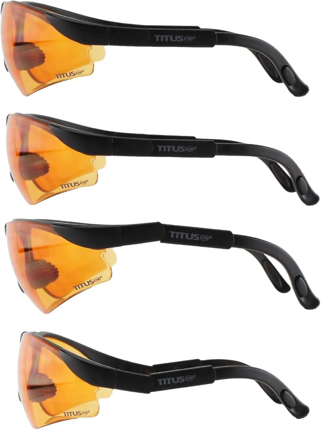 TITUS Professional Multi Lens Interchangable Range Set, Eye Protection & Vision Enhancing Safety Glasses