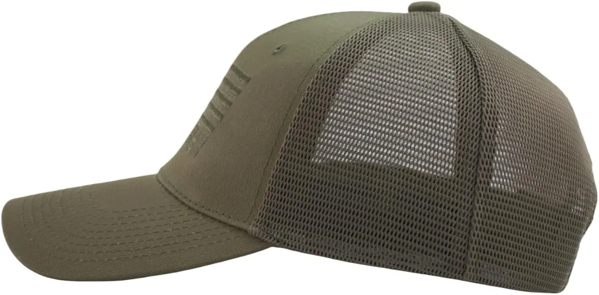 TSSGBL American Flag Trucker Hat [ M, L, XL,XXL] Men Women Snapback Breathable Mesh-Back USA Patriotic Baseball Cap