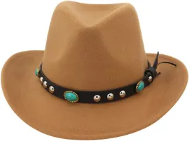 Wide Brim Fedora Hats for Women Men Suede Panama Rancher Hat Pork Pie Jazz Hat Men Fall Winter Panama Hat