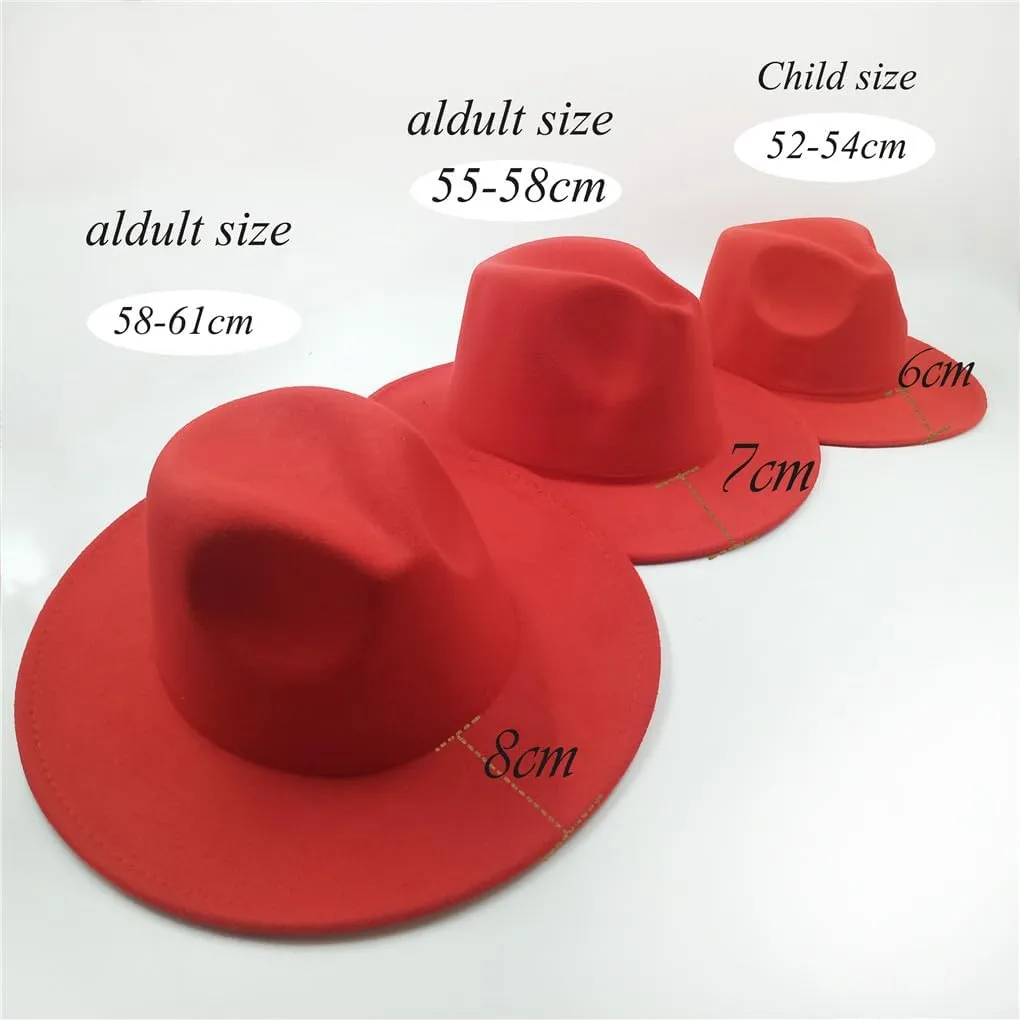 Women's Fedora Hat Sun Hats Men's Hat Four Seasons Panama Jazz Cap Wide Brim Fedoras